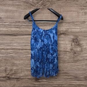 ⭐️Jessica Blue Pleated Camisole Tank Top Size 8